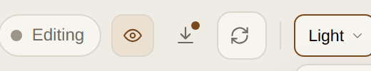 The save button. ⌘S writes this book to a .quill file of its own.