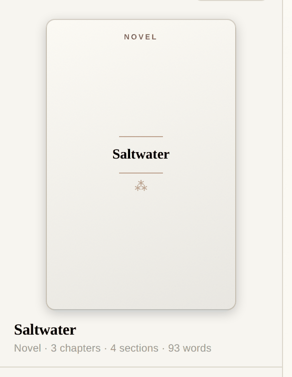 The book head in the sidebar: the cover, the title, and what the book is.