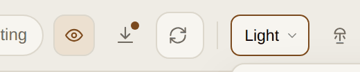 The sync button and the pause beside it.